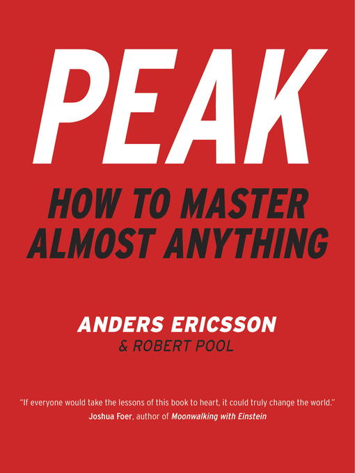 Title details for Peak by K. Anders Ericsson - Available